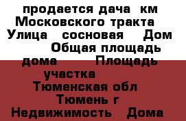 продается дача 5км Московского тракта › Улица ­ сосновая  › Дом ­ 39 › Общая площадь дома ­ 20 › Площадь участка ­ 434 - Тюменская обл., Тюмень г. Недвижимость » Дома, коттеджи, дачи продажа   . Тюменская обл.,Тюмень г.